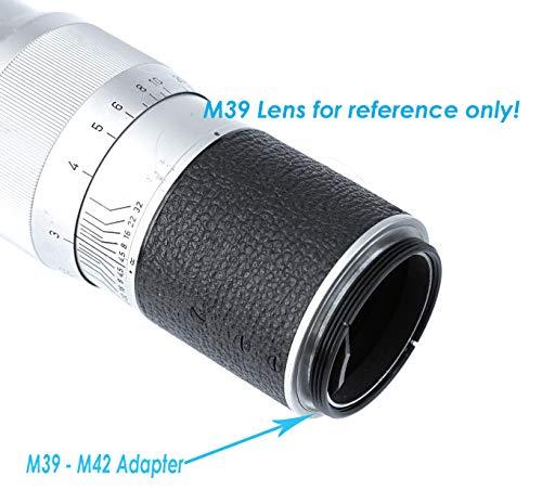Fotasy (2 Packs) M39 to M42 Adapter Ring, 39mm to 42mm Lens Adapter, for 42mm Focusing Helicoid