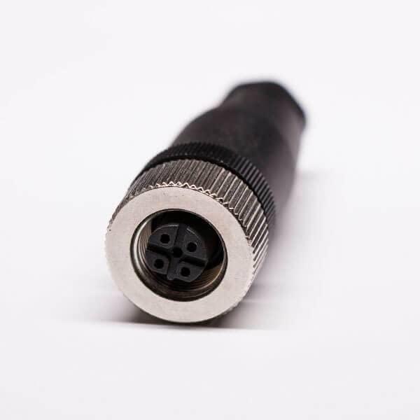 keisnoaja 10pcs M12 B-Coded 5Pin IP67 Circular Connectors Field Installable Cable Plug With Screw Termination