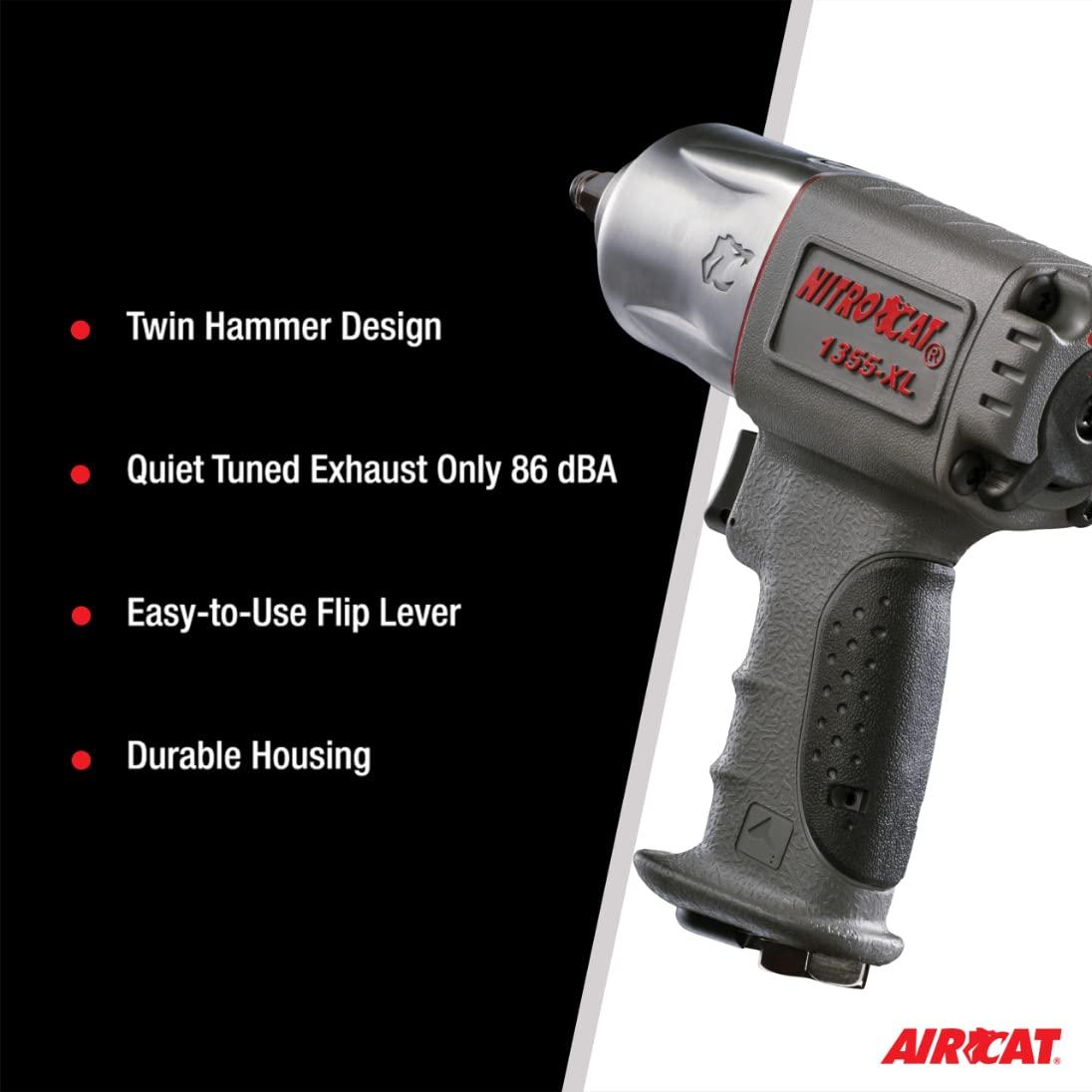 AirCat NitroCat 1355-XL 3/8-Inch Composite Air Impact Wrench