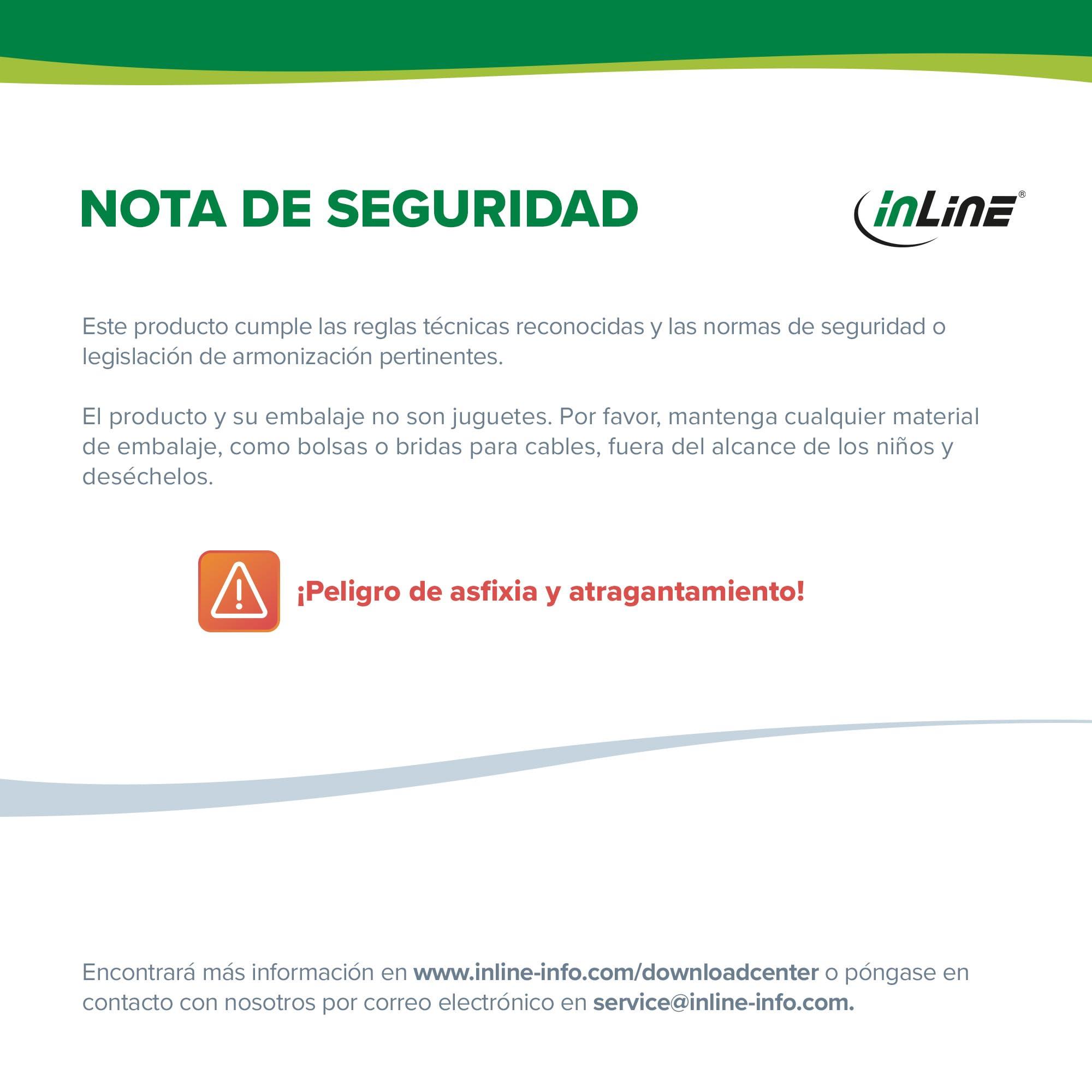 Inline Inline 1m 3.5mm Male to Female Stereo Audio Cable