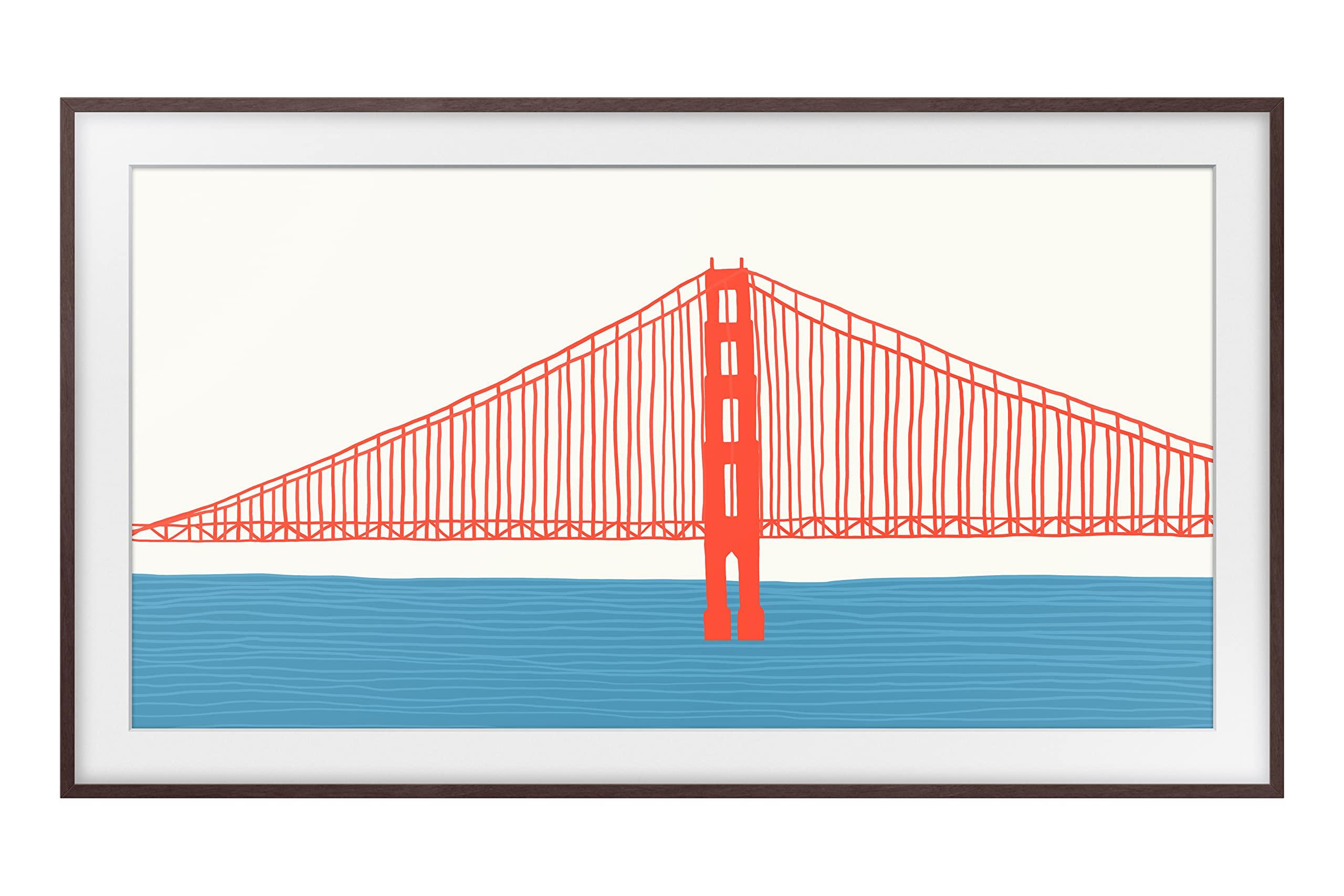 SAMSUNG Samsung (2021) Modern Brown Frame Customizable Bezel, 55-Inch