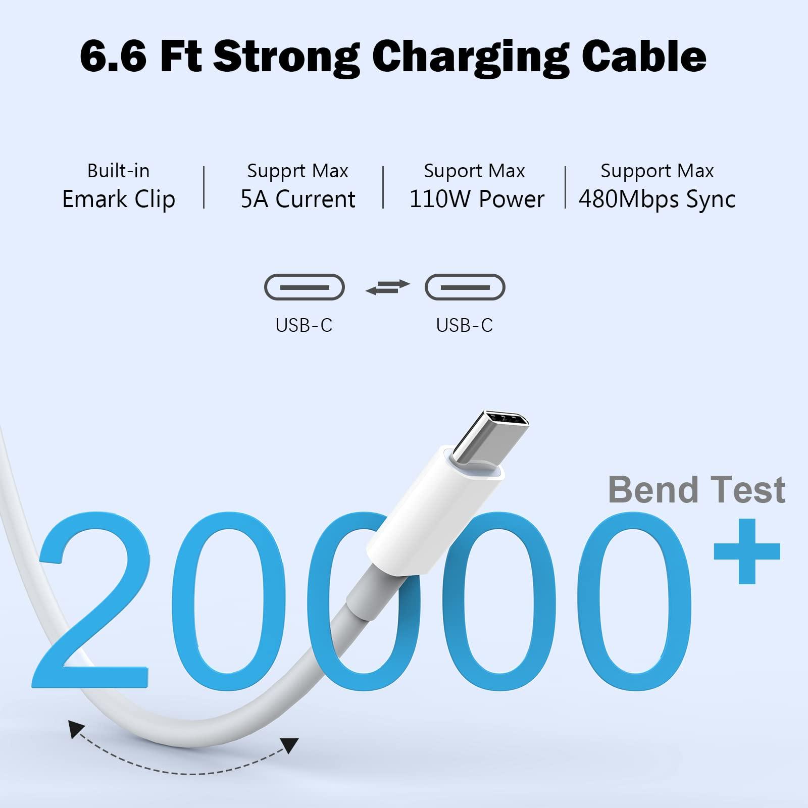 BlueOrigin Mac Book Pro Charger - 120W USB C Fast Charger Adapter Compatible with MacBook Pro & MacBook Air 13, 14, 15, 16 inch, iPad Pro, Samsung Galaxy and All USB C Device