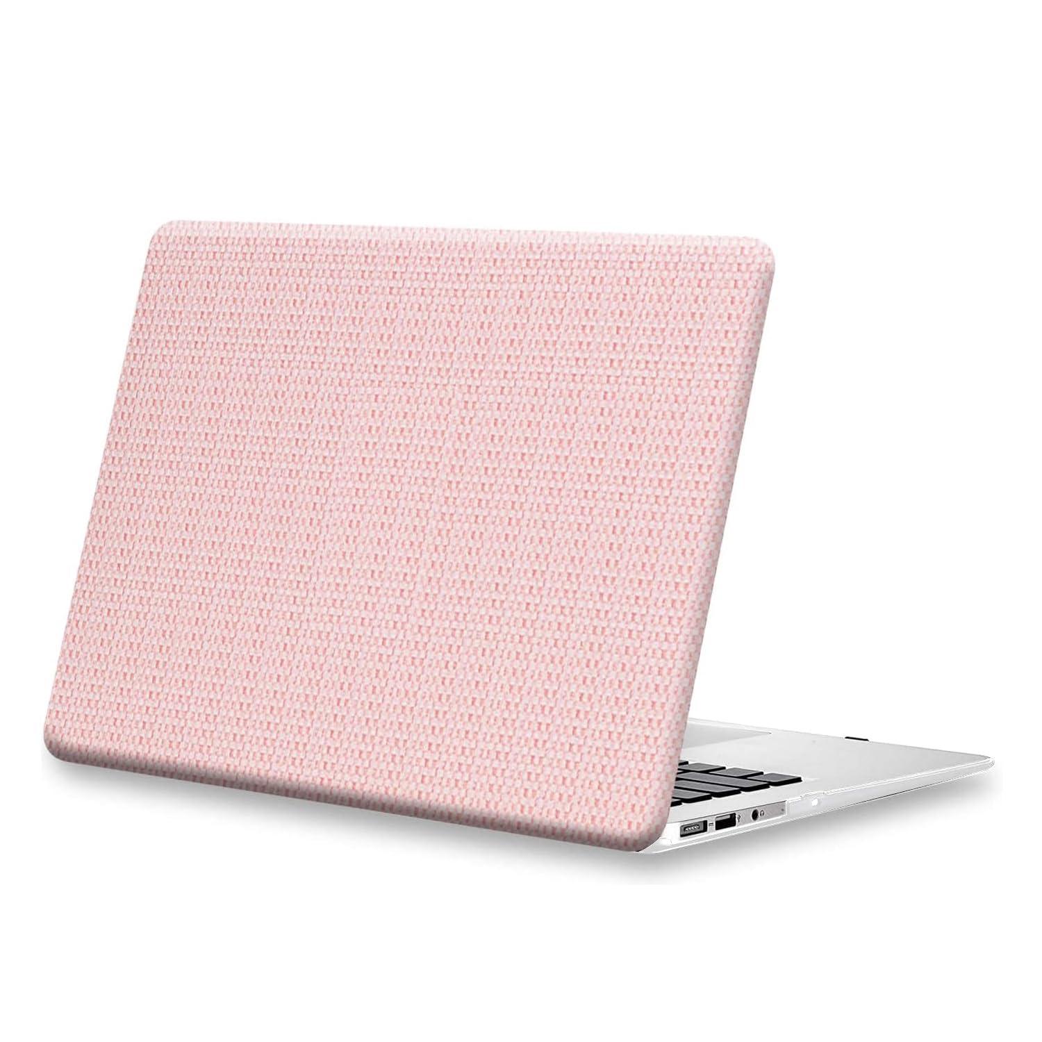 ZERODAMAGE SAHARA CASE SaharaCase - Apple MacBook Pro 13" Laptops Woven Case with Silicone KeyPad Cover Woven Fabric, Snap-On, Anti-Slip Grip (Pink)