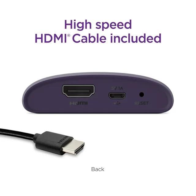 Roku Roku LE HD Streaming Media Player with High Speed HDMI Cable and Simple Roku Remote Device Only, Includes Pouch