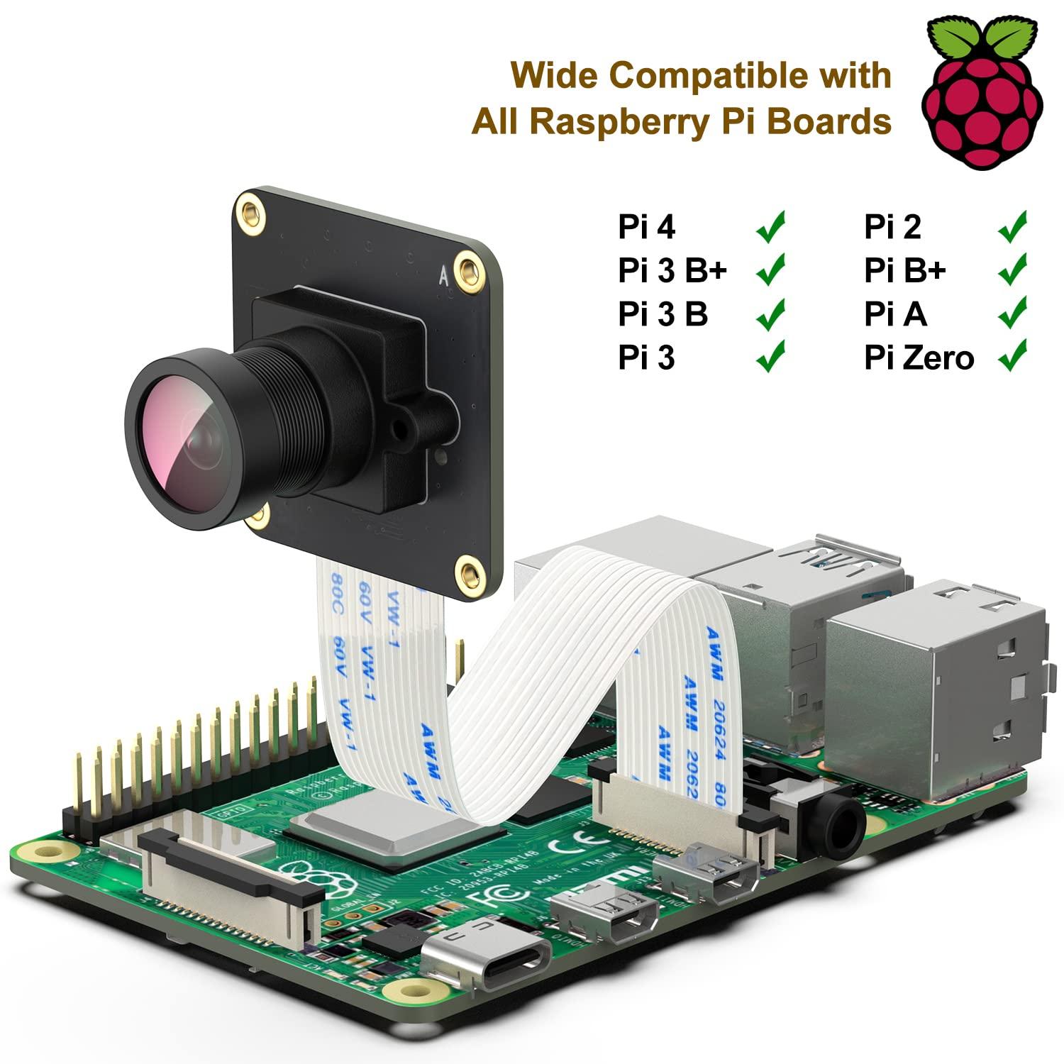 innomaker innomaker Camera OV9281 up to 453fps External Trigger Stream Mode Monochrome Global Shutter Sensor 1MPixel for Raspberry Pi 5 4B 3B+ 3B 3A+ CM3+ CM3 Pi Zero W,Support Bullseye libcamera