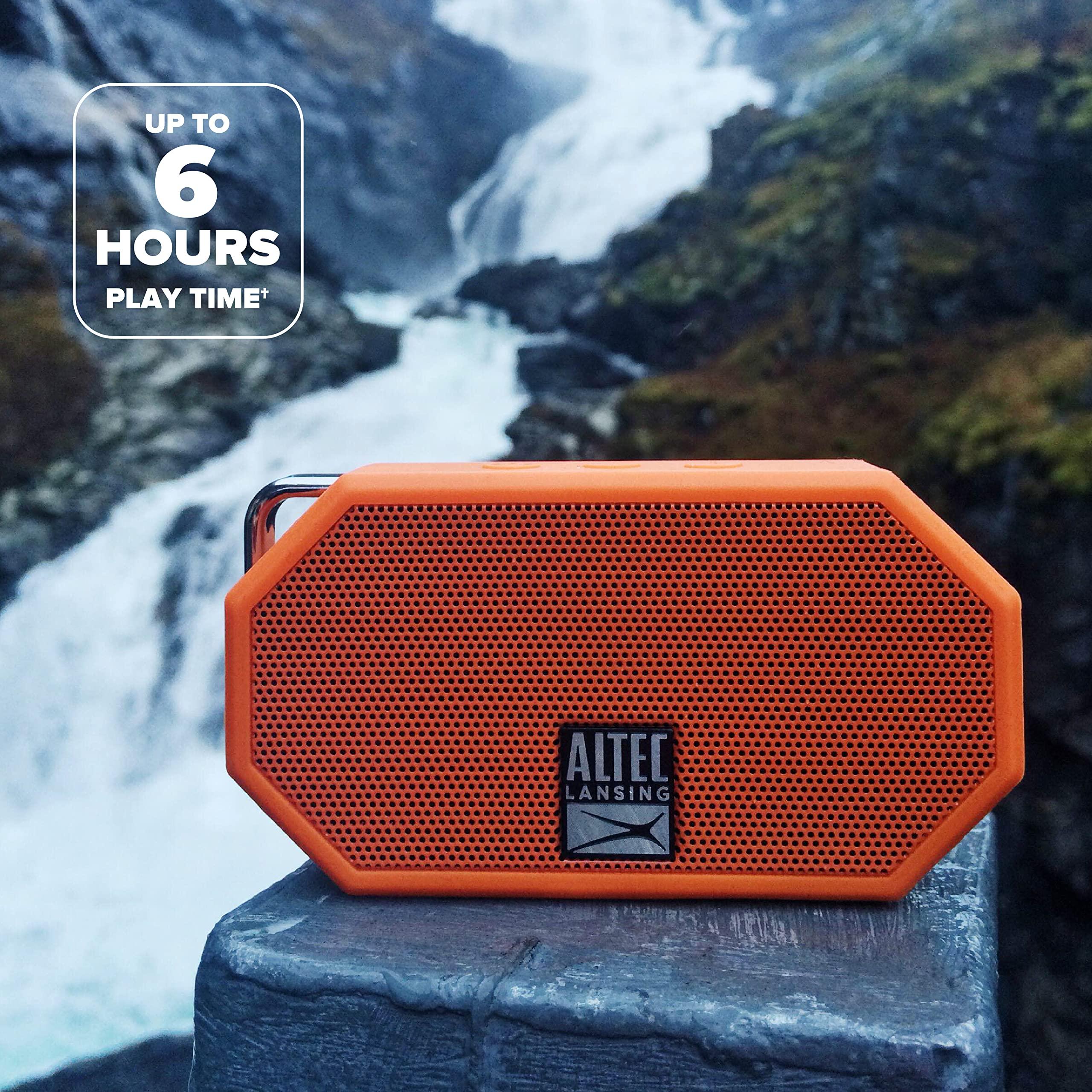Altec Lansing Altec Lansing Mini H2O - Waterproof Bluetooth Speaker, IP67 Certified & Floats in Water, Compact & Portable Speaker for Hiking, Camping, Pool, and Beach