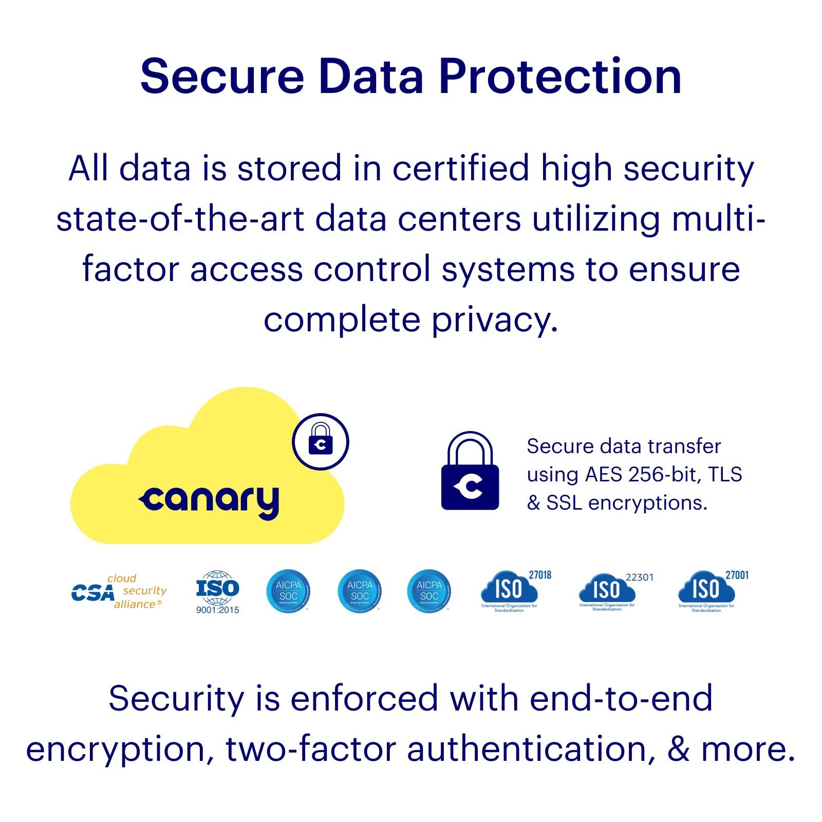 Canary Canary Pro Indoor Home Security Camera + 1 yr Premium Service incl. WiFi 24/7 Watch Live, 30-day Cloud Recording, Smart Alerts, Siren, Climate Monitor, Two-way Talk, Night Vision & more smart features