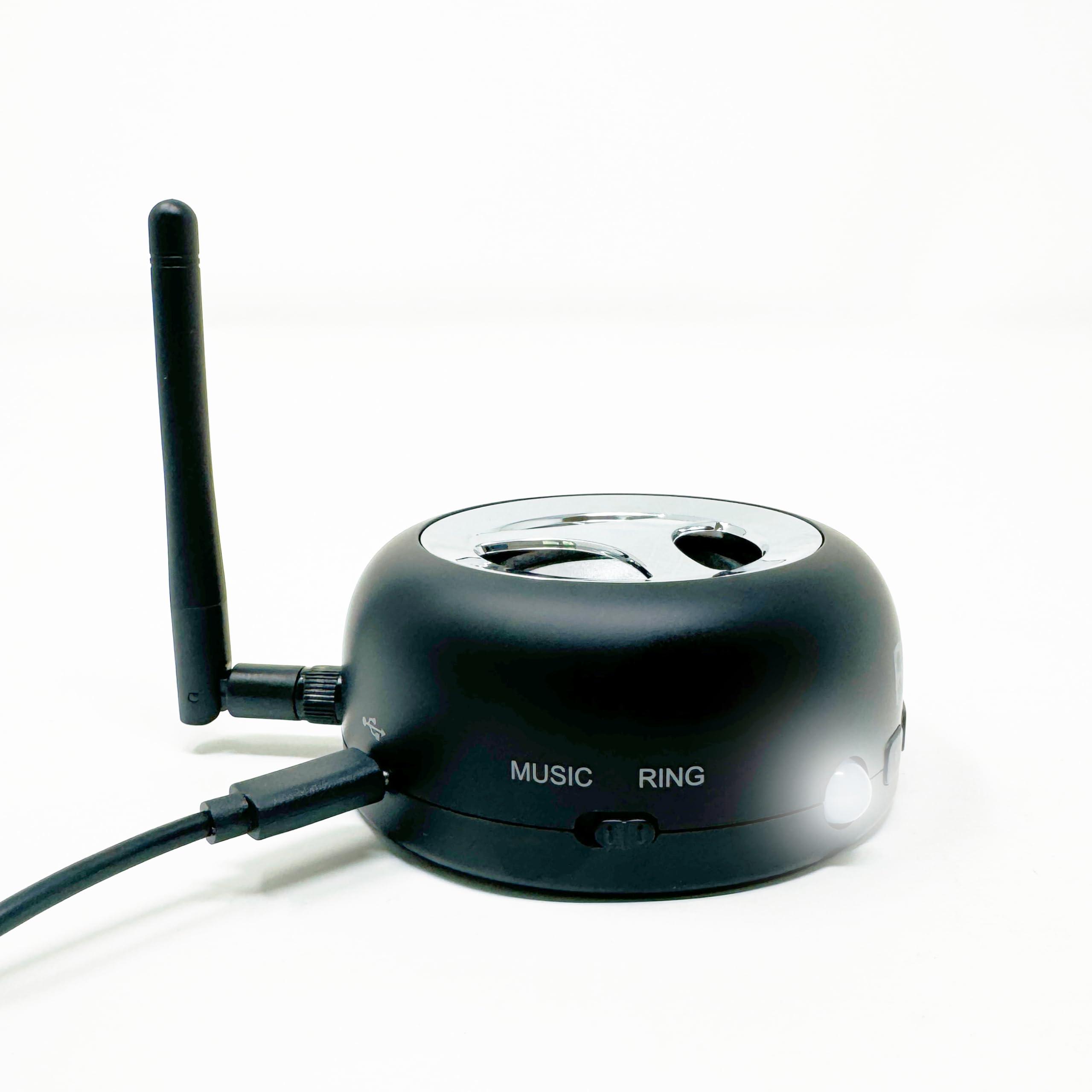 RENNY Renny - The Loud Cell Phone Ringer, Amplifier & Flasher for The Hearing Impaired (117dB) | Auto-Connects Wirelessly via Bluetooth | External Ringtones | Text/Email Notifications | Talking Caller ID