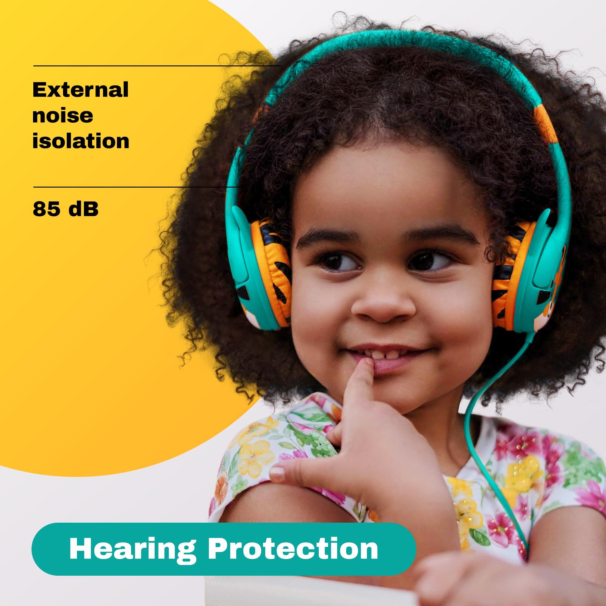 Kidrox Kidrox Wired Toddler Headphones for 1-7 Years Old 85dB Volume Limited Baby Headphones for Plane and Car Travel Children Headset for Airplane, iPad and Tablet, Kids Headphone with Cord for Children