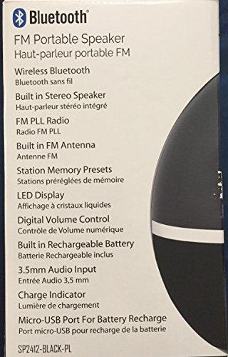 SYLVANIA Sylvania Bluetooth FM Portable Speaker black