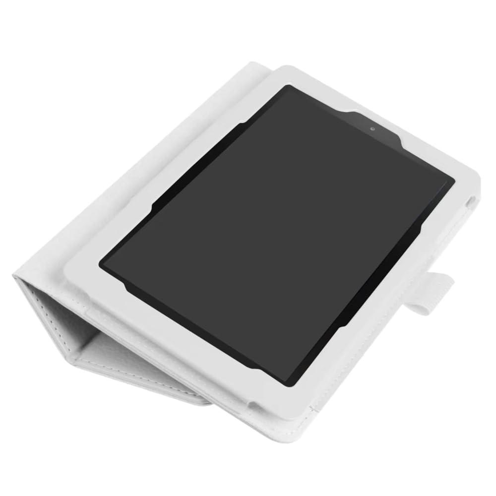 ZZOUGYY ZZOUGYY Tablet Cover for Amazon Kindle Fire 7 7th 9th Generation(2017/2019 Release),Ultra Slim Folio Stand Lightweight Leather Case for Kindle Fire HD7 7th SR043KL 9th Gen 7" (Li-White)