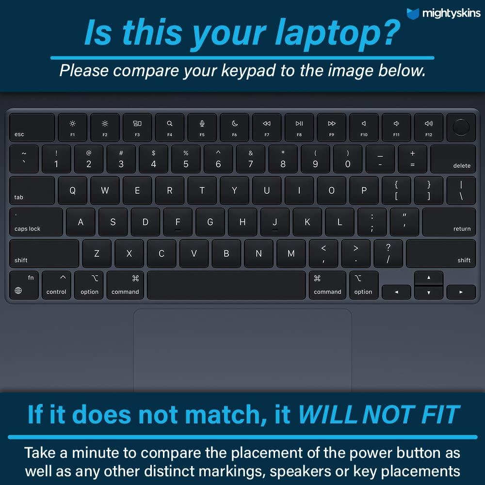 MIGHTY SKINS MightySkins Carbon Fiber Skin Compatible with Apple MacBook Pro 13 M2 (2022) - Solid Gray | Protective, Durable Textured Carbon Fiber Finish | Easy to Apply and Change Styles | Made in The USA