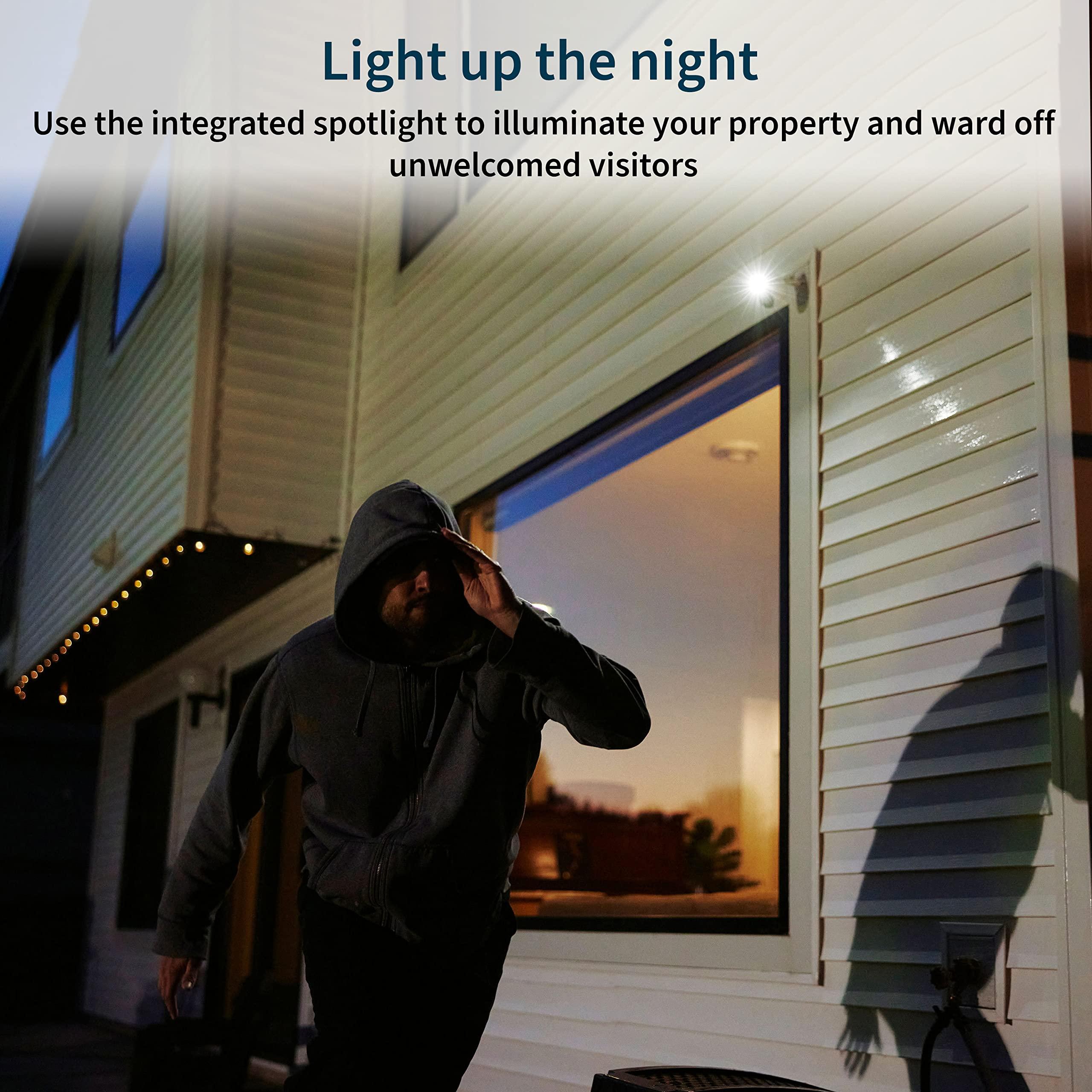 Arlo Arlo Pro 5S 2K Spotlight Camera - Wireless Home Security Camera with Spotlight, Color Night Vision, Dual-Band Wi-Fi & 2-Way Audio - Black, 1 Pack, VMC4060B