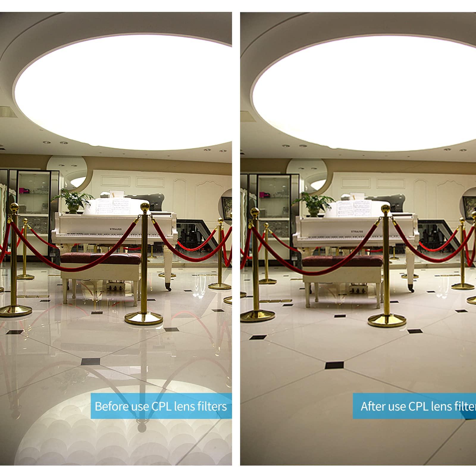 TELESIN TELESIN ND Filter Set 5-Pack CPL ND8 ND16 ND32 ND64 Compatible for GoPro Hero 13 Black, Neutral Density Polarizing Lens Filter Kit Lens Protector Multi-Coated HD Glass for GoPro 13 Accessories