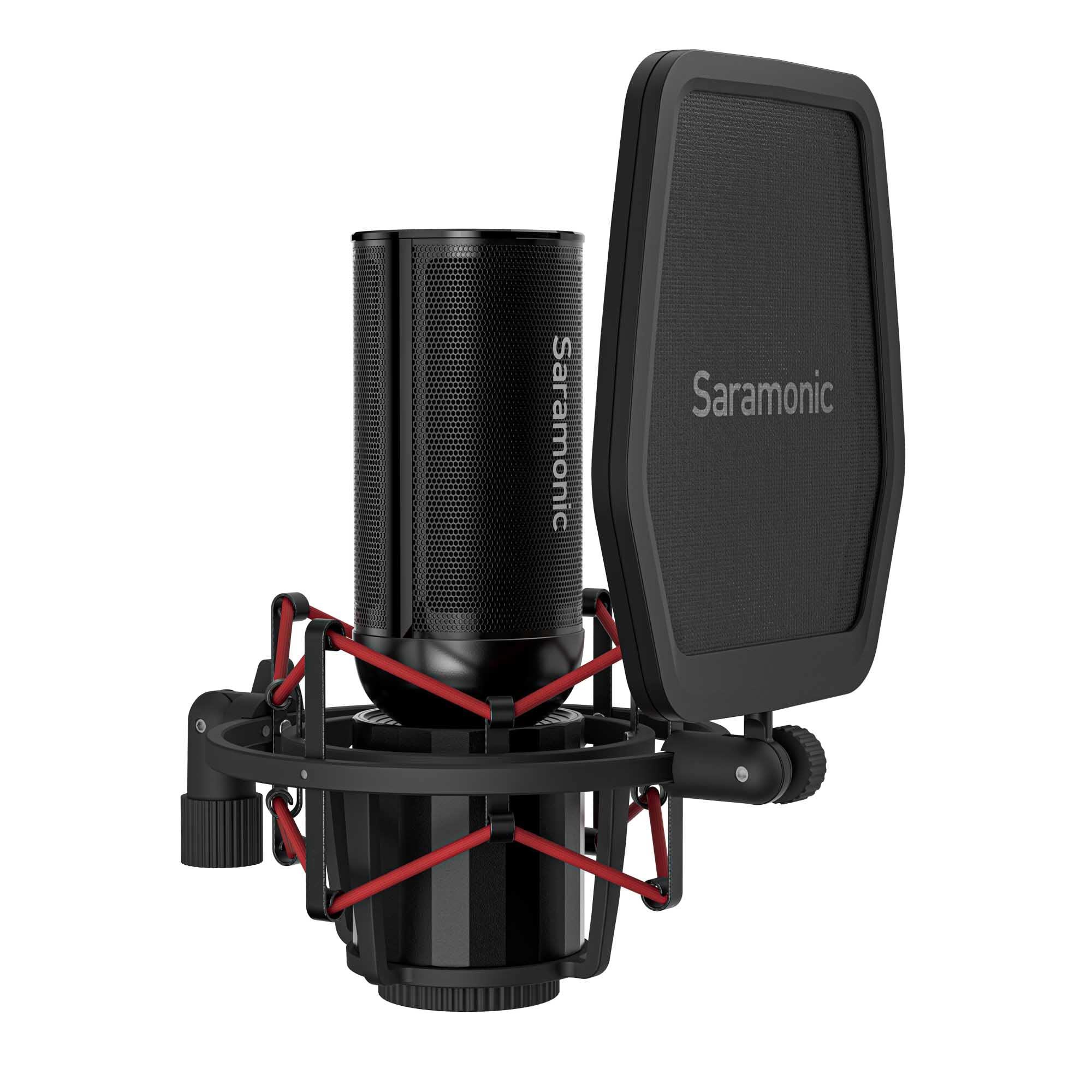 Saramonic Saramonic Supercardioid Large-Diaphragm Condenser Microphone with Shock Mount & Pop Filter (SR-BV4)