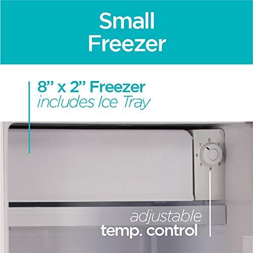 BLACK+DECKER BLACK+DECKER BCRK32W Compact Refrigerator Energy Star Single Door Mini Fridge with Freezer, 3.2 Cubic Ft., White