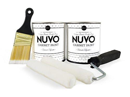 Nuvo Nuvo Titanium Infusion Cabinet Makeover Kit - Easy DIY 7-Piece Set, Brilliant White, Long-Lasting Finish