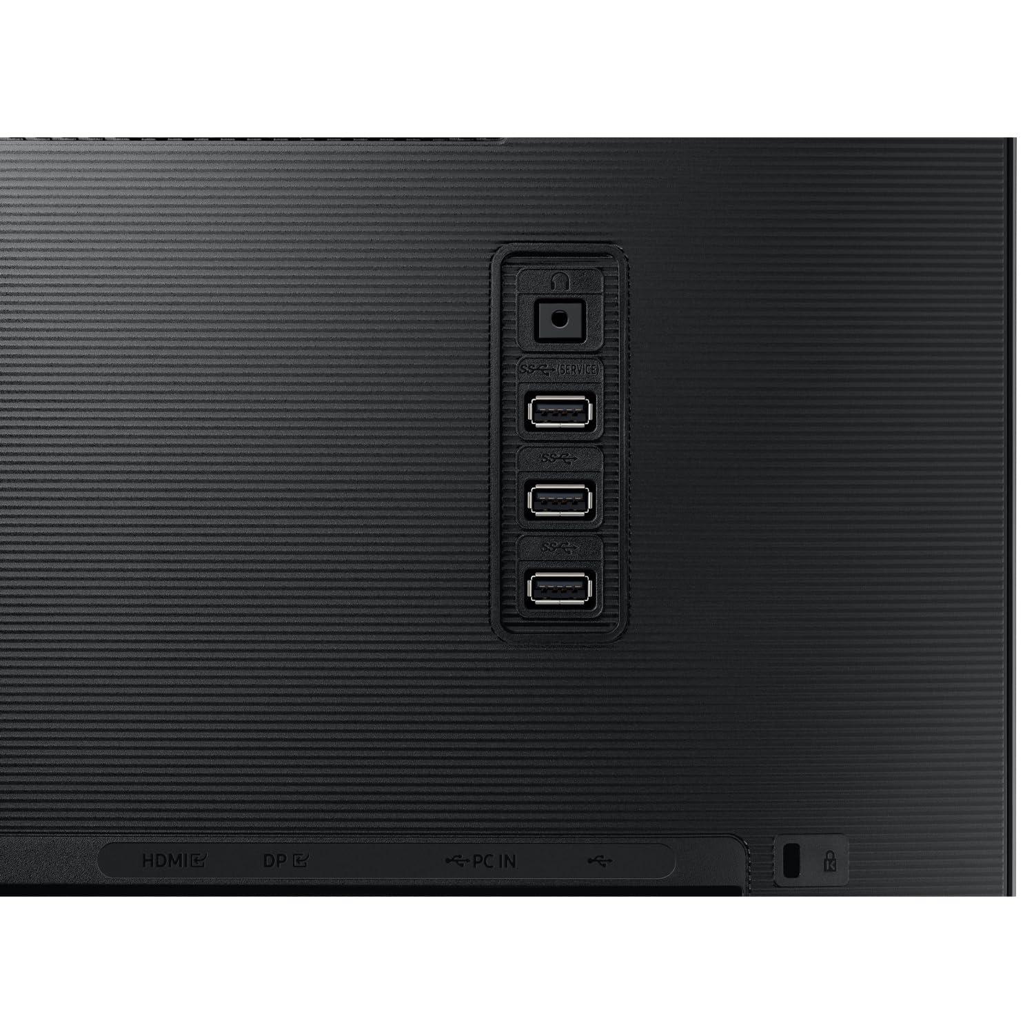 SAMSUNG Samsung S80A 32-inch 2160P 4K UHD Ultra-Slim Bezel IPS LCD ViewFinity Monitor, 2-Pack Bundle with, DisplayPort, HDMI, USB Hub - Desk Mount Dual Monitor Stand (S32A804NMN), black