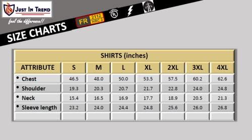 Just In Trend Just In Trend High Visibility Hi Vis Reflective Safety Work Shirts (2X-Large, Navy Blue)