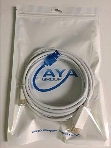 AYAGROUP AYA 15Ft (15 Feet) Mini DisplayPort/Thunderbolt to HDMI (4K@30MHZ) Cable with Audio Output for Mac