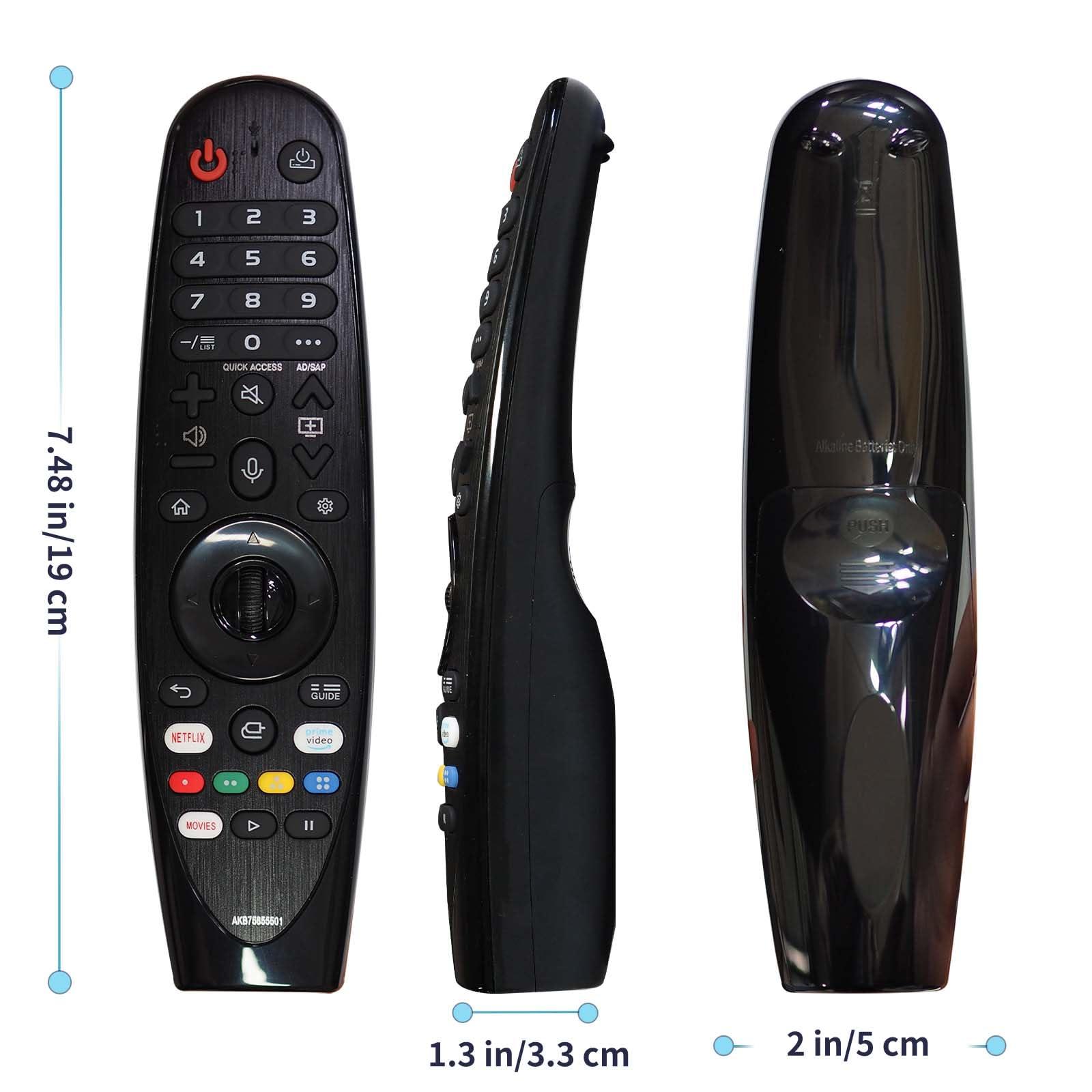 RIVIERA Riviera Voice Magic Remote AKB75855501 for Most LG OLED QNED NanoCell Webos Smart TV with Voice Control & Pointer Function Compatible with TV 2018~2024 MR24GN MR23GA MR22GA MR21GA MR20GA MR19/18BA