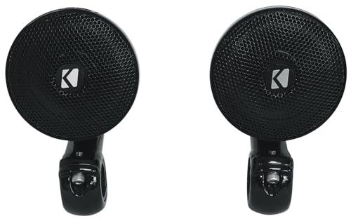 Audiosavings Audiosavings Bundle: (2) Kicker 47PSMB32 3\" 100w PSM Motorcycle/ATV Handlebar Speakers in Black PSMB32 Bundle with Rockville ATV220 2 Channel UTV/Motorcycle Bluetooth Amplifier IP65 Micro (2 Items)