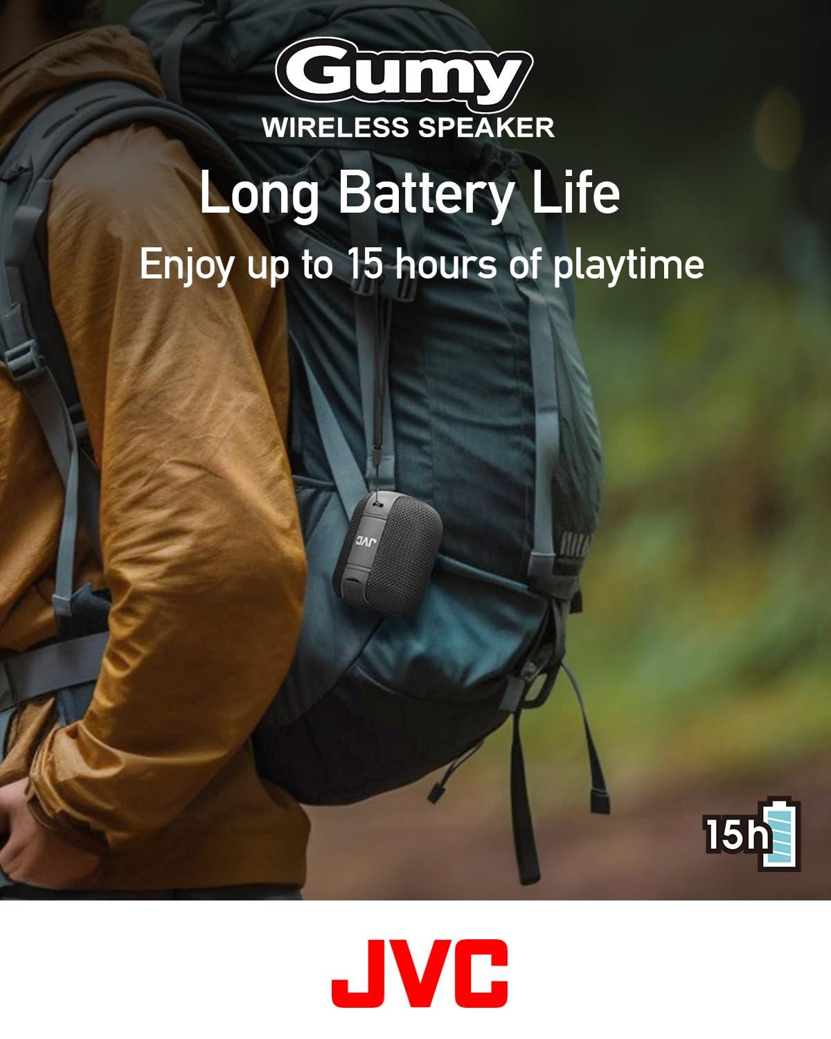 JVC JVC Portable Gumy Wireless Speakers Bundle with Surround Sound, Bluetooth 5.3, TWS Capability, USB-C, 15 and 16 Hour Battery Life