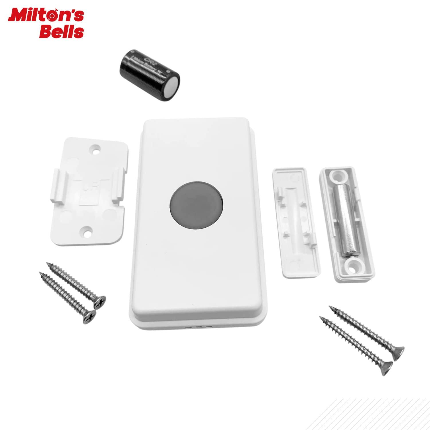 MILTON'S BELLS Milton’s Bells Warehouse Door Chime and Siren Kit - Extra Loud doorbell Chime and Siren kit, for Industrial, Manufacturing, Warehouses, Loading Docks and environments with Loud Machinery