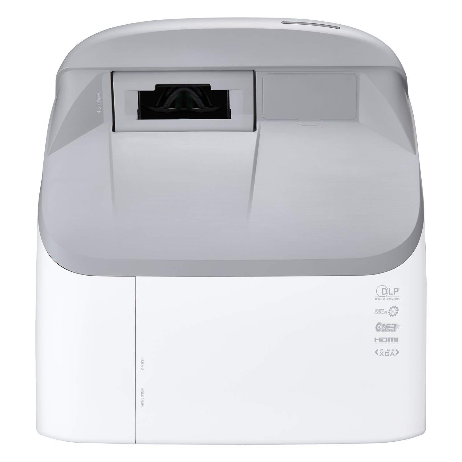 ViewSonic ViewSonic PS700W 3300 Lumens WXGA Ultra Short Throw Projector with Horizontal and Vertical Keystoning with HDMI USB and VGA (Renewed)