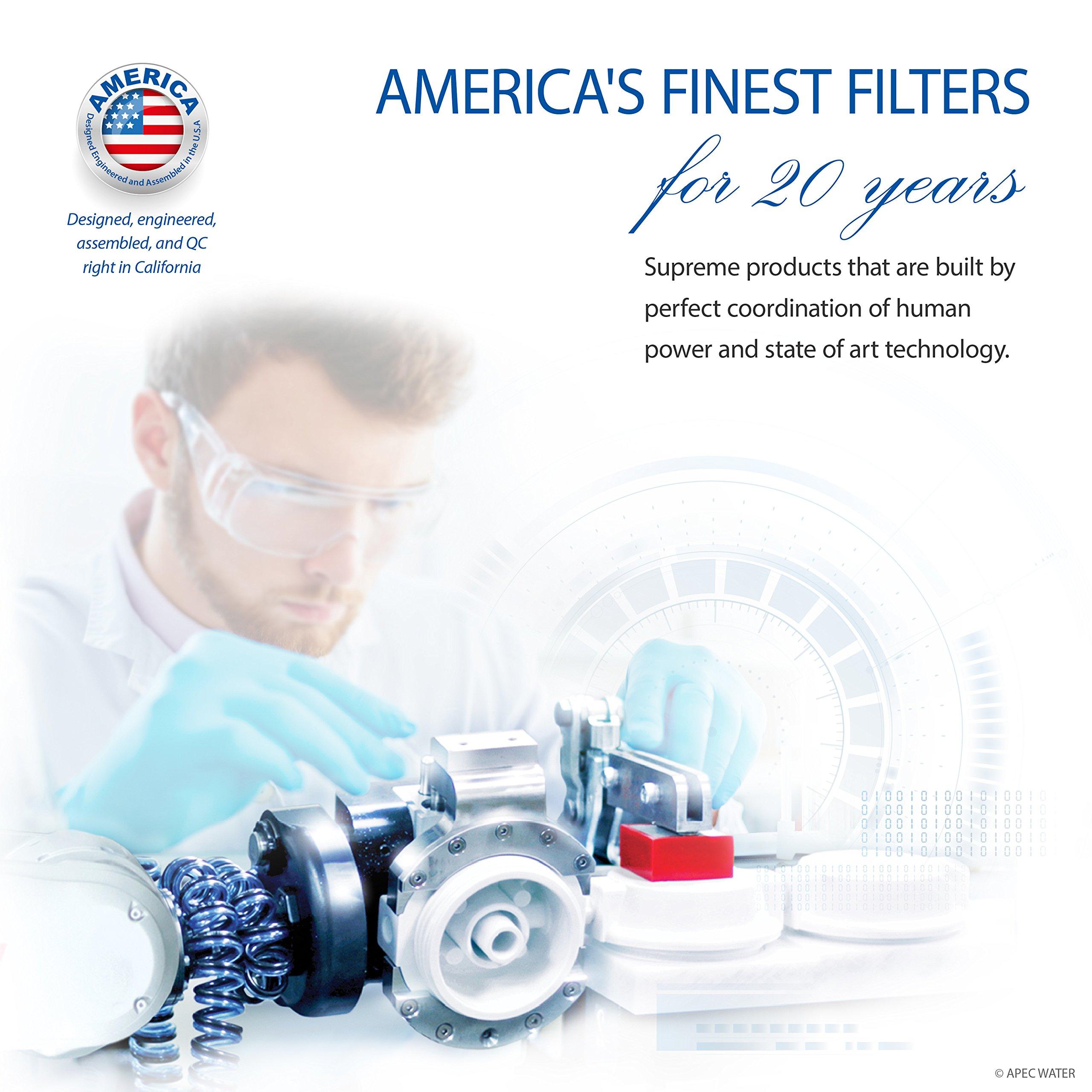 APEC Water Systems APEC Water Systems ROES-50 Essence Series Top Tier 5-Stage WQA Certified Ultra Safe Reverse Osmosis Drinking Water Filter System