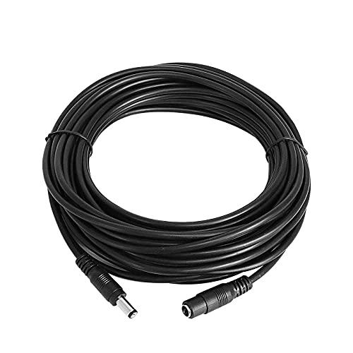 Hiseeu Hiseeu 30ft (10m) DC Power Extension Cable, 5.5mm x 2.1mm, 12V Extension Cord for Security Cameras, IP Camera, Standalone DVR, LED Display, Router, Invoice Printer