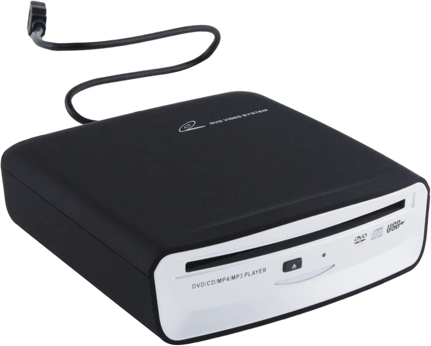 WUGOSU External Car CD Player Machine USB Vehicle CD Player, External USB CD Player for Car Android Navigation-Plug and Play(Android Version 4.4 and Above)