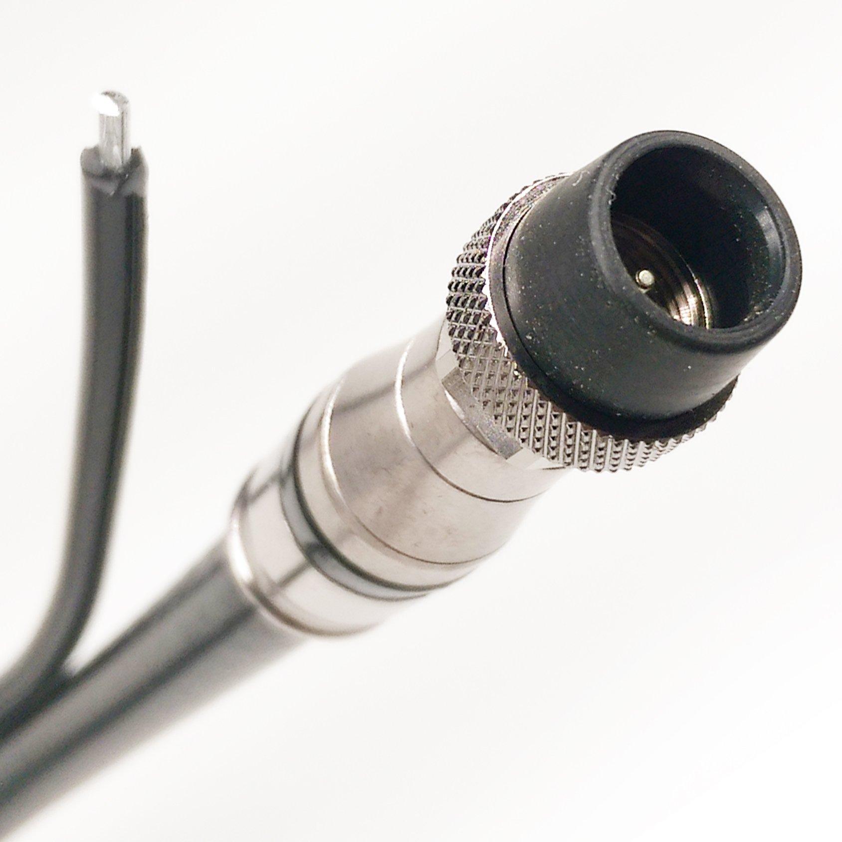 SF Cable SF Cable 12Ft 16 AWG Grounded 3-Outlet Flat Angle Extension Power Cord, 13A, 125V, White - Compitable for Small Home/Office appliances