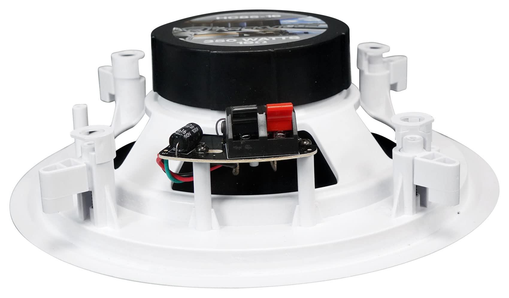 Rockville Rockville (6) HC85-16 White 8\" 700 Watt in-Ceiling Home Theater Speakers 16 Ohm