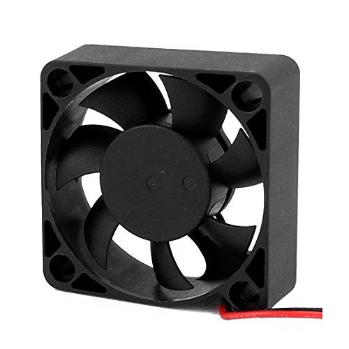 uxcell uxcell 2Pcs 12V 50mm Black Quiet Case Cooling Fan 4500 RPM, 10.9 CMF, 29 dBA