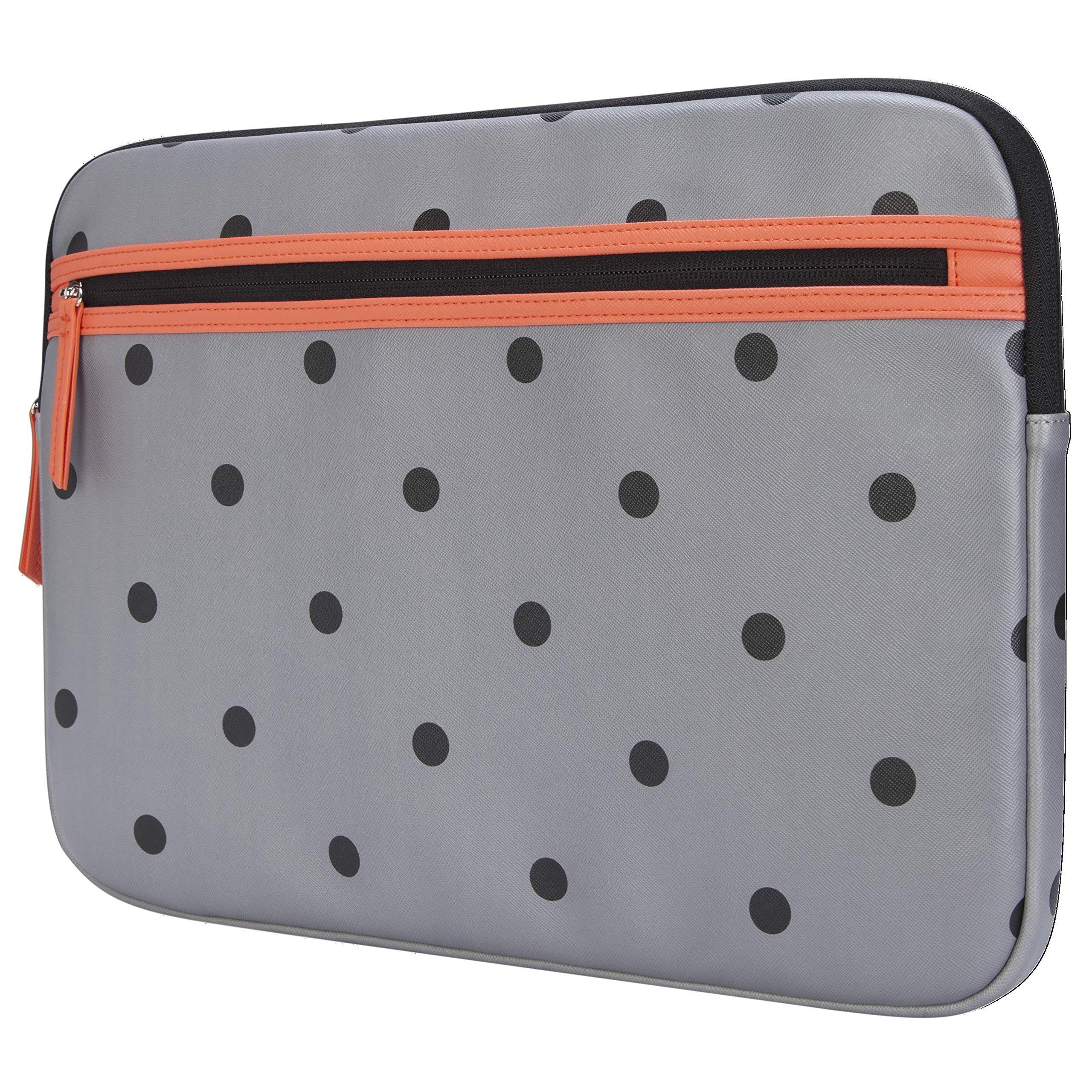 Targus Targus Arts Edition for 15.6-Inch Laptop Protective Sleeve - Polka Dot, Gray/Salmon (TSS999GL)