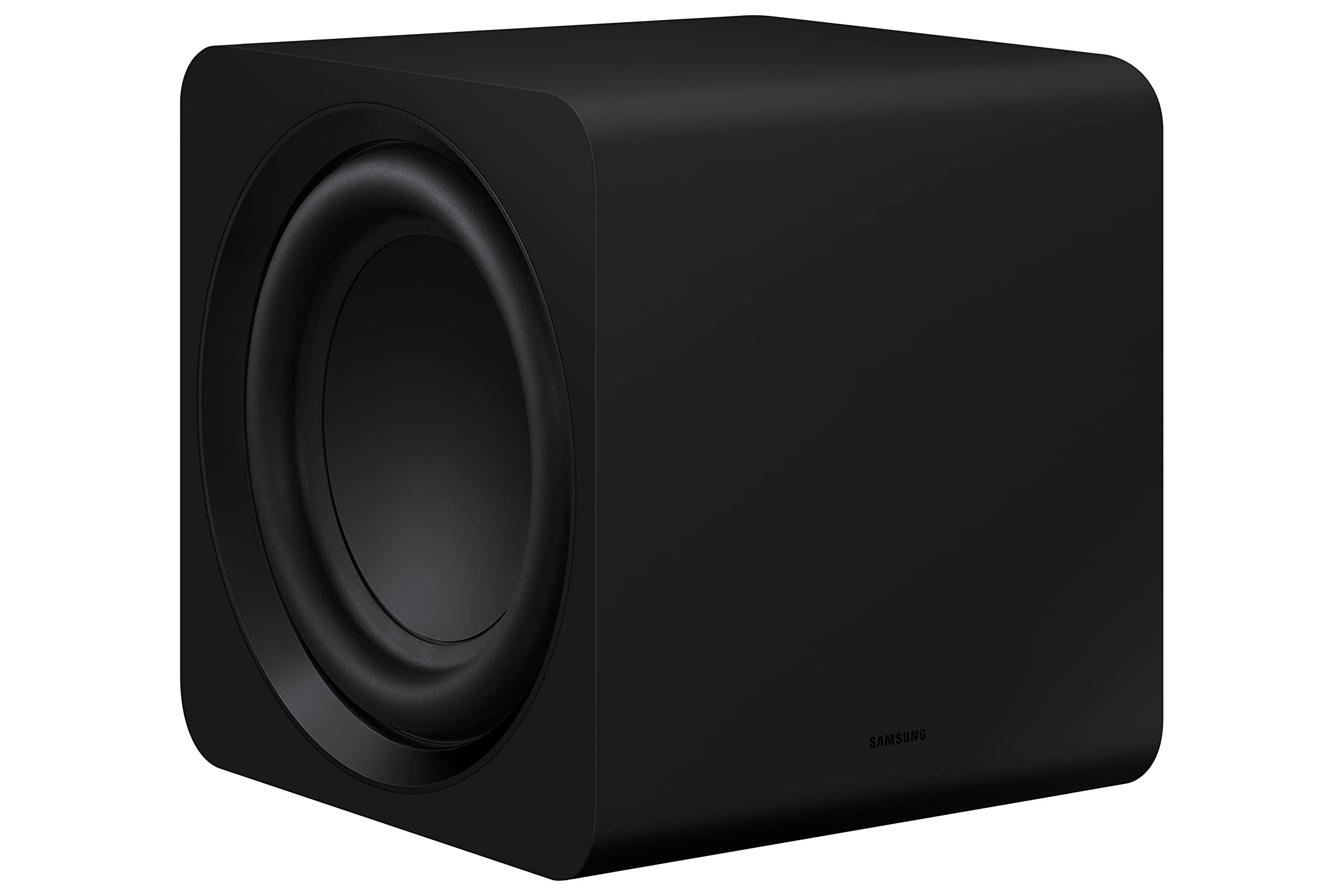 SAMSUNG SAMSUNG SWA-W510 Subwoofer for S Series Soundbar with Powerful Bass, Wireless, Unibody Design, Compact 6.5" Size, 2022, Black
