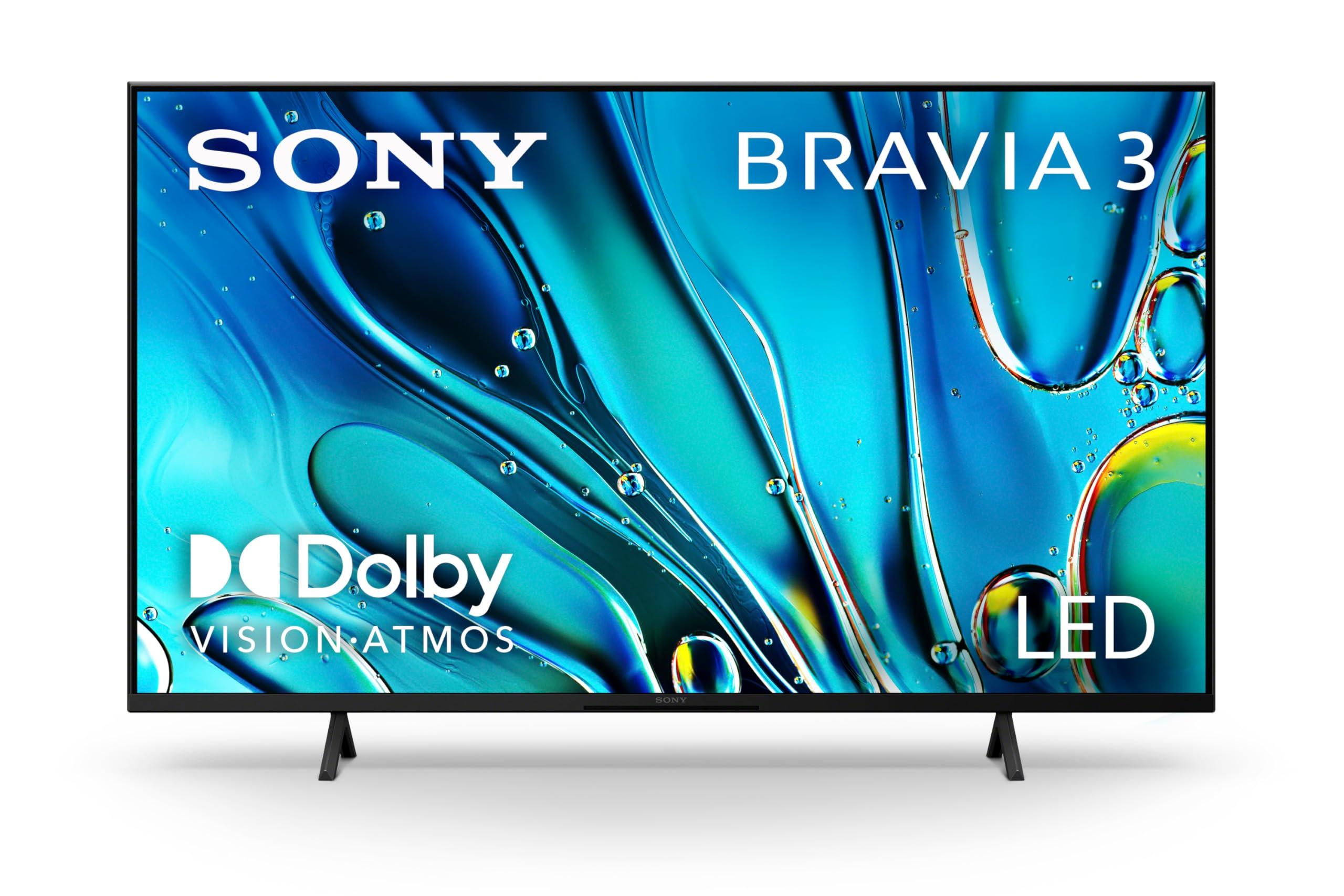 Sony Sony 50-Inch Class 4K Ultra HD BRAVIA 3 LED Smart TV with Google TV, Dolby Vision HDR, and Exclusive Features for PlayStation5 (K-50S30), 2024 Model
