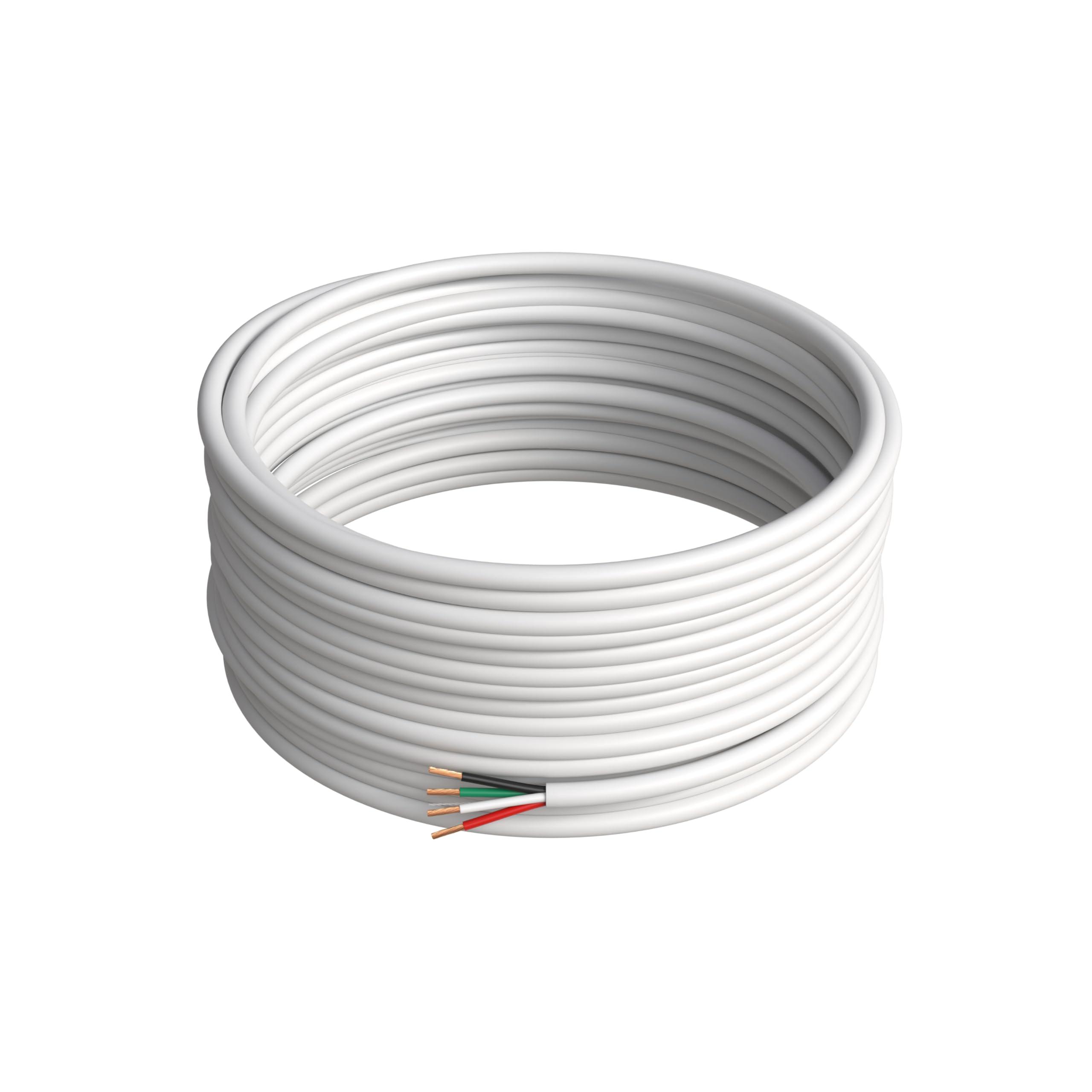 Cables Direct Online Cables Direct Online 250 feet Speaker Wire 18 Gauge CL2 Rated Indoor Low Voltage Copper Clad Aluminum (CCA) 4 Conductors Cable with Easy Pull Box Perfect for in-Wall Installation 18/4