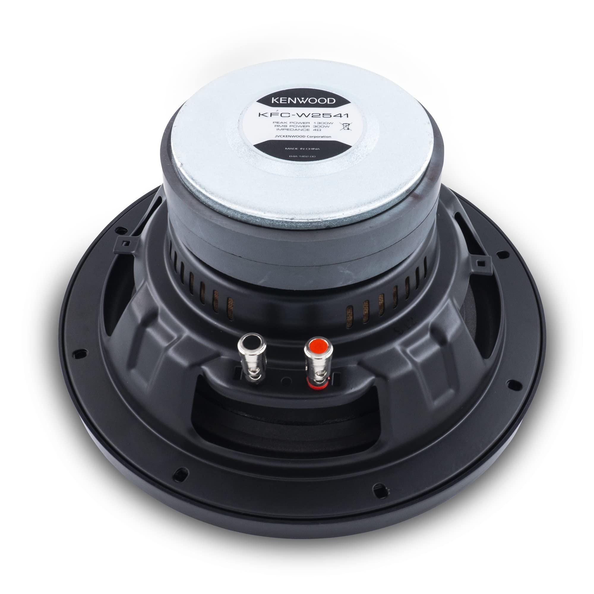 Kenwood Kenwood KFC-W2541 Car Subwoofer - 1300 Watts Maximum Power, 10 Inch, Single 4 Ohm Voice Coil, Sold Individually