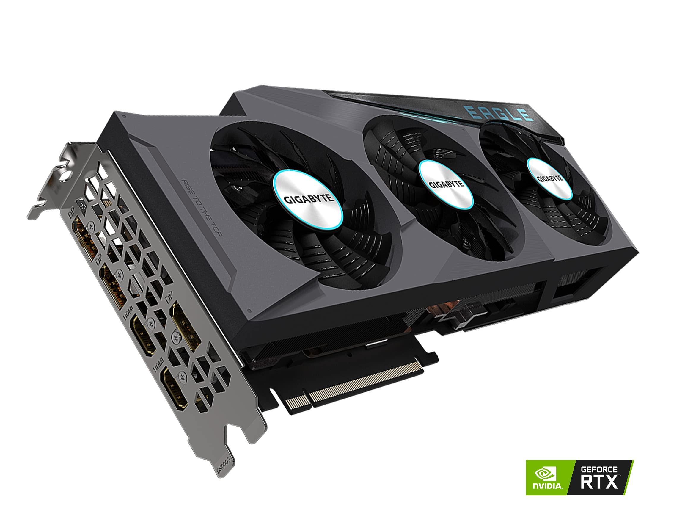 GIGABYTE GIGABYTE GeForce RTX 3080 Ti Eagle OC 12G Graphics Card, 3X Windforce Fans, 12GB 384-bit GDDR6X, GV-N308TEAGLE OC-12GD Video Card