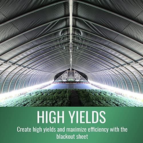 Grow1 DL Wholesale Black and White Panda Film, Plastic Sheeting Heavy-Duty for Light Reflection, Greenhouse, Poly Film, 10' x 10' 5.5 Mil Thick