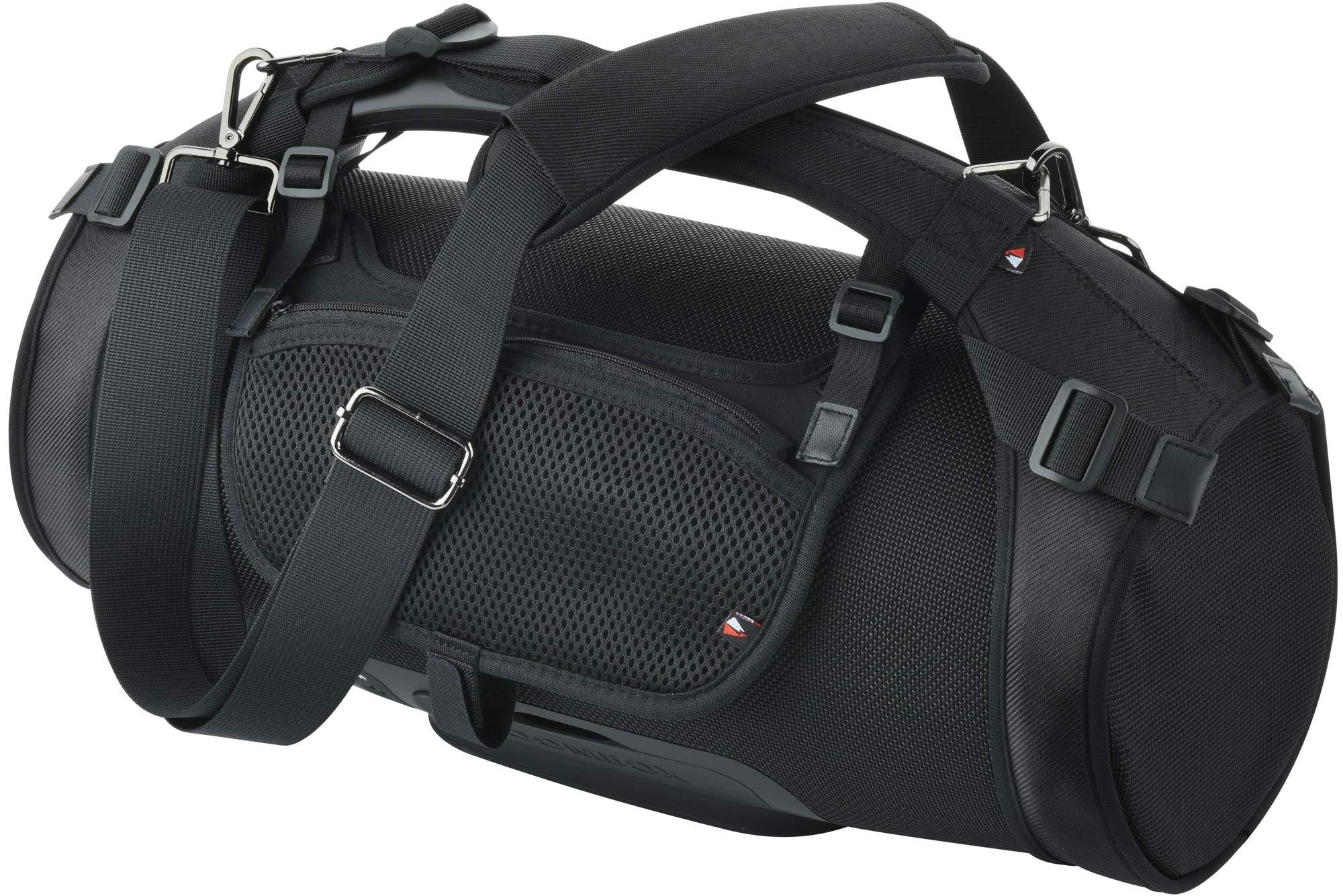 TXEsign Travel Carrying Strap Compatible with JBL Boombox 2-Waterproof Portable Speaker, TXEsign Shoulder Strap with Two Side Covers Travel Carrying Case Compatible with JBL Boombox (Black without Pouch)