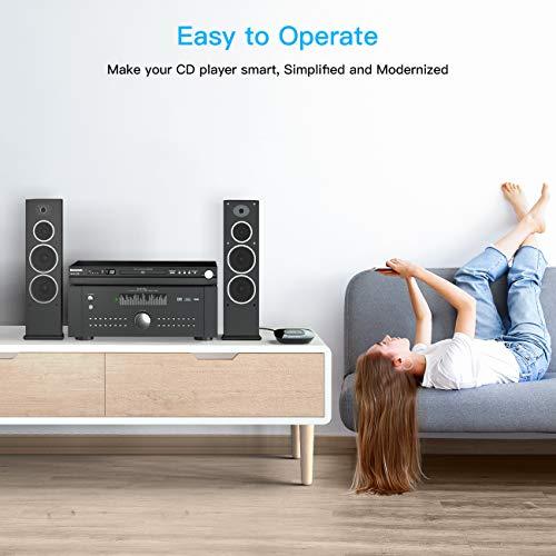 esinkin esinkin Bluetooth Receiver Wireless, NFC-Enabled Audio Adapter 4.0 for HD Home Stereo Music Streaming Sound System for 3.5mm (AUX and RCA)