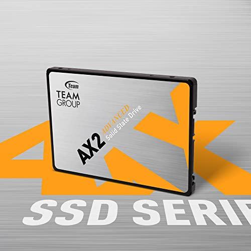 TEAMGROUP TEAMGROUP AX2 2TB 3D NAND TLC 2.5 Inch SATA III Internal Solid State Drive SSD (Read Speed up to 550 MB/s) Compatible with Laptop & PC Desktop T253A3002T0C101
