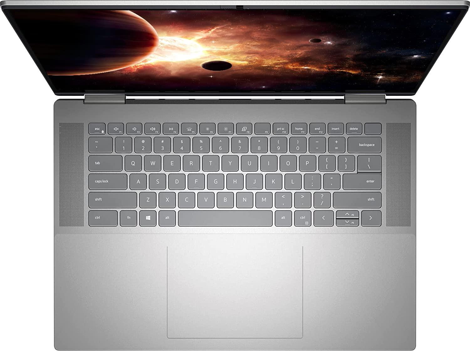 Dell Dell Inspiron 7620 2-in-1 Laptop, 16" FHD+ Touch Display, 12th Gen Intel Core i7-1260P, 64GB RAM, 2TB PCIe SSD, FHD Webcam, HDMI, Backlit KB, FP Reader, Wi-Fi 6, Windows 11 Home, Silver (Renewed)