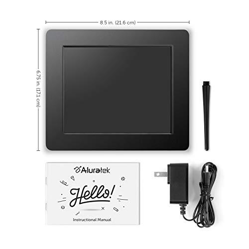 Aluratek Aluratek 8 Inch LCD Digital Photo Frame with Auto Slideshow Using USB SD/SDHC (ADPF08SF) - Black