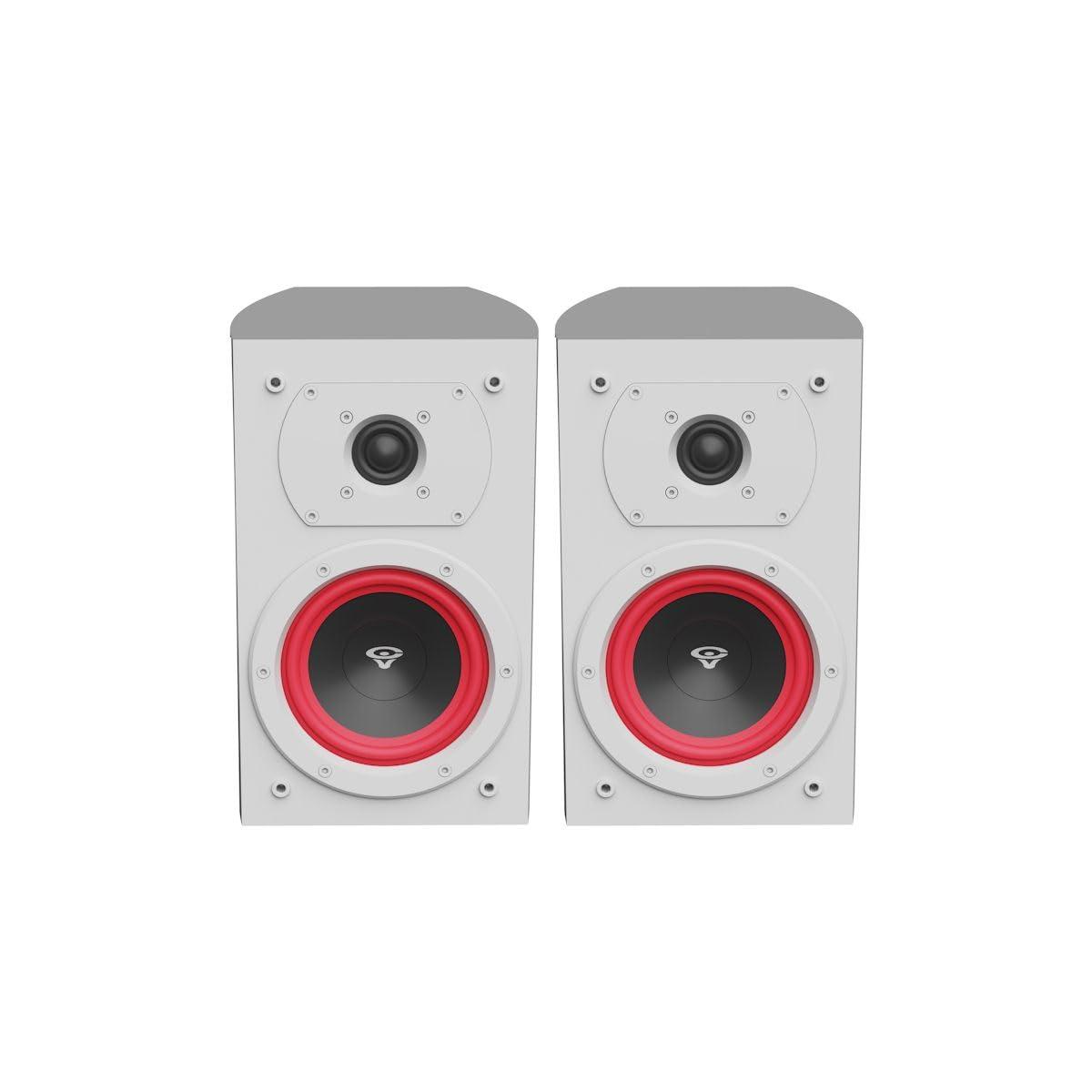 CERWIN-VEGA! CERWIN-VEGA! Home Audio LA14W 4 inch 110 Watts 2-Way Bookshelf Speakers (White)