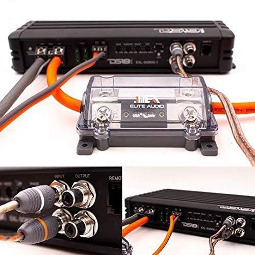 Elite Audio Elite Audio, EA-PRMK2 + EA-PRM15, Amplifier Wiring Kit and 2-Channel RCA Combo, 2000 Watts Max Power, 4GA Cables, Dual RCA Sets, ANL Fuse and Holder
