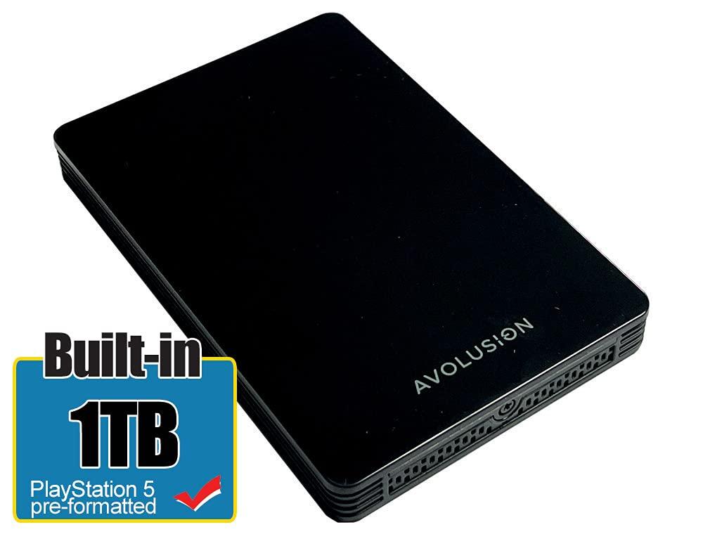 Avolusion Avolusion HD250U3-Z1-PRO 1TB USB 3.0 Portable External Gaming Hard Drive (PS5 Pre-Formatted) - 2 Year Warranty
